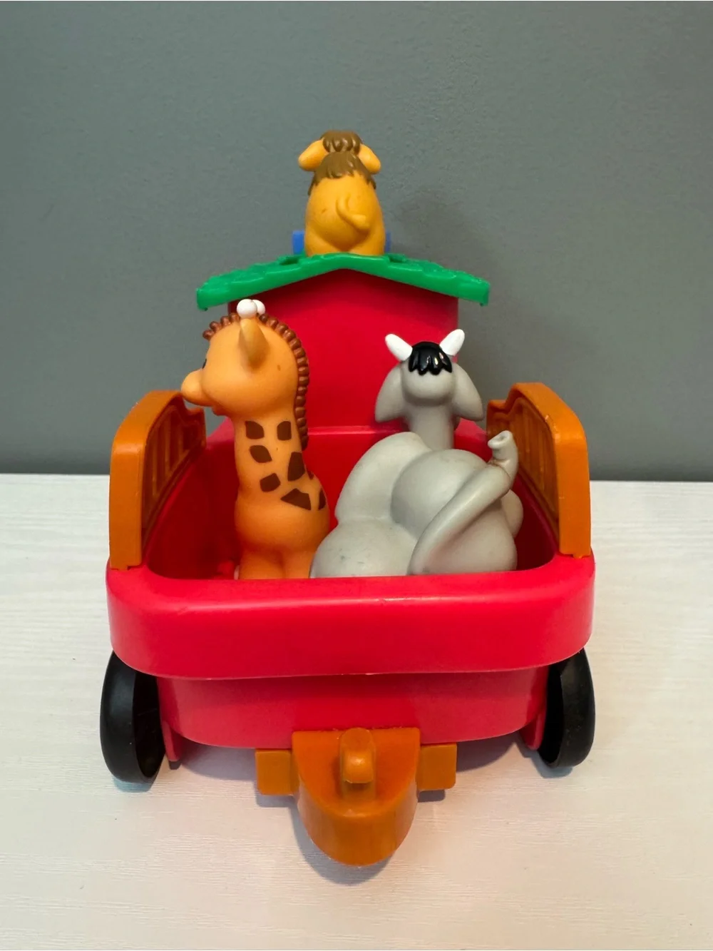 Colorful Animal fisher price little people Train Toy - Red, Blue, Green, Orange